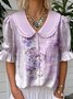 Loose Casual Shawl Collar Shirt