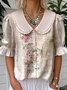 Loose Casual Shawl Collar Shirt