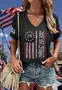 Casual V Neck T-Shirt