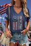 Casual V Neck T-Shirt