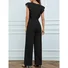 Women's H-Line Tank Crew Neck Daily Going Out Casual Peplum Plain Summer Long Jumpsuit Romper
