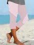 Women's Striped Print Casual Leggings