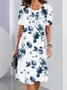 Regular Fit Simple Cotton Dress With No
