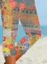 Women's Floral Print Casual Leggings