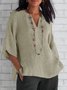 Casual V Neck Blouse