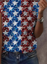 Women's Independence Day Printed Short-Sleeved T-Shirt