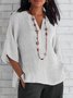 Casual V Neck Blouse