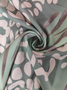 Women's Short Sleeve Summer Green Zebra Split Joint V Neck Daily Going Out Casual Maxi A-Line Hip Skirt Dress