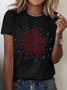 Firework USA 4th Of July Cotton T-Shirt