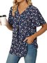 Cotton V Neck Casual Shirt