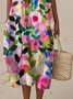Vacation Cotton Dress With No