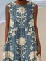 Cotton Regular Fit Vacation Dress With No