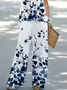 Women's Floral Print Casual Vest and Pants Two-Piece Set