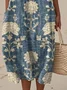 Cotton Regular Fit Vacation Dress With No
