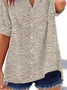 Women's Floral Print Casual Short Sleeve Shirt