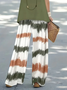 Women's Abstract Print Casual Vest and Pants Two-Piece Set