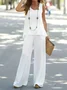 Women's Casual Vest and Pants Two-Piece Set