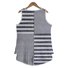 Simple Loose Striped Crew Neck Two-Piece Set