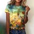 Crew Neck Regular Fit Cotton Vintage T-Shirt