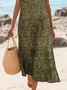 Simple Regular Fit Crew Neck Dress With No