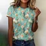 Regular Fit Animal Cotton Casual T-Shirt