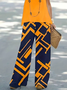 Women's Geometric Print Vest and Pants Two-Piece Set