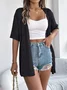 Lace Hollow Out Street Kimono