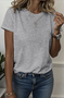 Regular Fit Cotton Crew Neck Casual T-Shirt