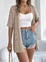 Lace Hollow Out Street Kimono