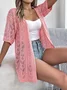 Lace Hollow Out Street Kimono
