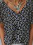 Floral Casual Loose Jersey T-Shirt
