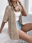 Lace Hollow Out Street Kimono