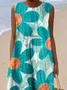 Plants Regular Fit Simple Cotton Dress With No