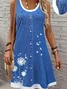 Regular Fit Crew Neck Dandelion Vintage Dress