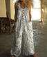 Linen Crew Neck Casual Plain Jumpsuit