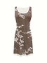 Spring And Summer Casual Women's Round Neck Vest Dress