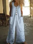 Casual Linen Jumpsuit