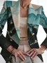 Women's Fashion Casual Printed Suits Slim Fit Printed Small Suits Street Others Blazer