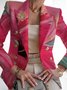 Women's Fashion Casual Printed Suits Slim Fit Printed Small Suits Street Others Blazer