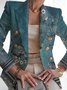 Women's Fashion Casual Printed Suits Slim Fit Printed Small Suits Street Others Blazer