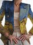 Women's Fashion Casual Printed Suits Slim Fit Printed Small Suits Street Others Blazer