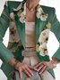 Women's Fashion Casual Printed Suits Slim Fit Printed Small Suits Street Others Blazer
