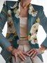 Women's Fashion Casual Printed Suits Slim Fit Printed Small Suits Street Others Blazer