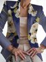 Women's Fashion Casual Printed Suits Slim Fit Printed Small Suits Street Others Blazer