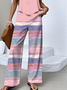 Gradient Pattern Casual Two-Piece Set