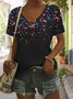Women's Vintage Flag Print T-shirt