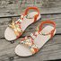 Weaving Material Casual Floral Summer Espadrille Sandals