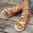 Weaving Material Casual Floral Summer Espadrille Sandals