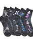 Hot Sale Women's Medium Tube Crystal Stockings Spring And Summer Thin Embroidered Glass Silk Women's Stockings Middle-aged And Elderly Non-slip Socks