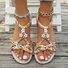 Weaving Material Casual Floral Summer Espadrille Sandals